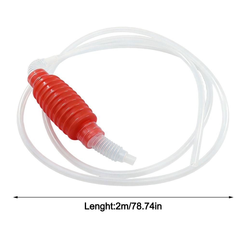 PVC Tube Fuel Tank Suction Pump 2 Meter Gas Siphon Hose Pump Manual Fuel Pump  Car Fuel Transfer