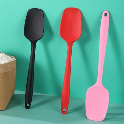 28cm Großes Komplettpaket Silikonspatel Integrierte Silikon T-Schaufel Backwerkzeug Butter Butter Rührschaufel Schabespachtel