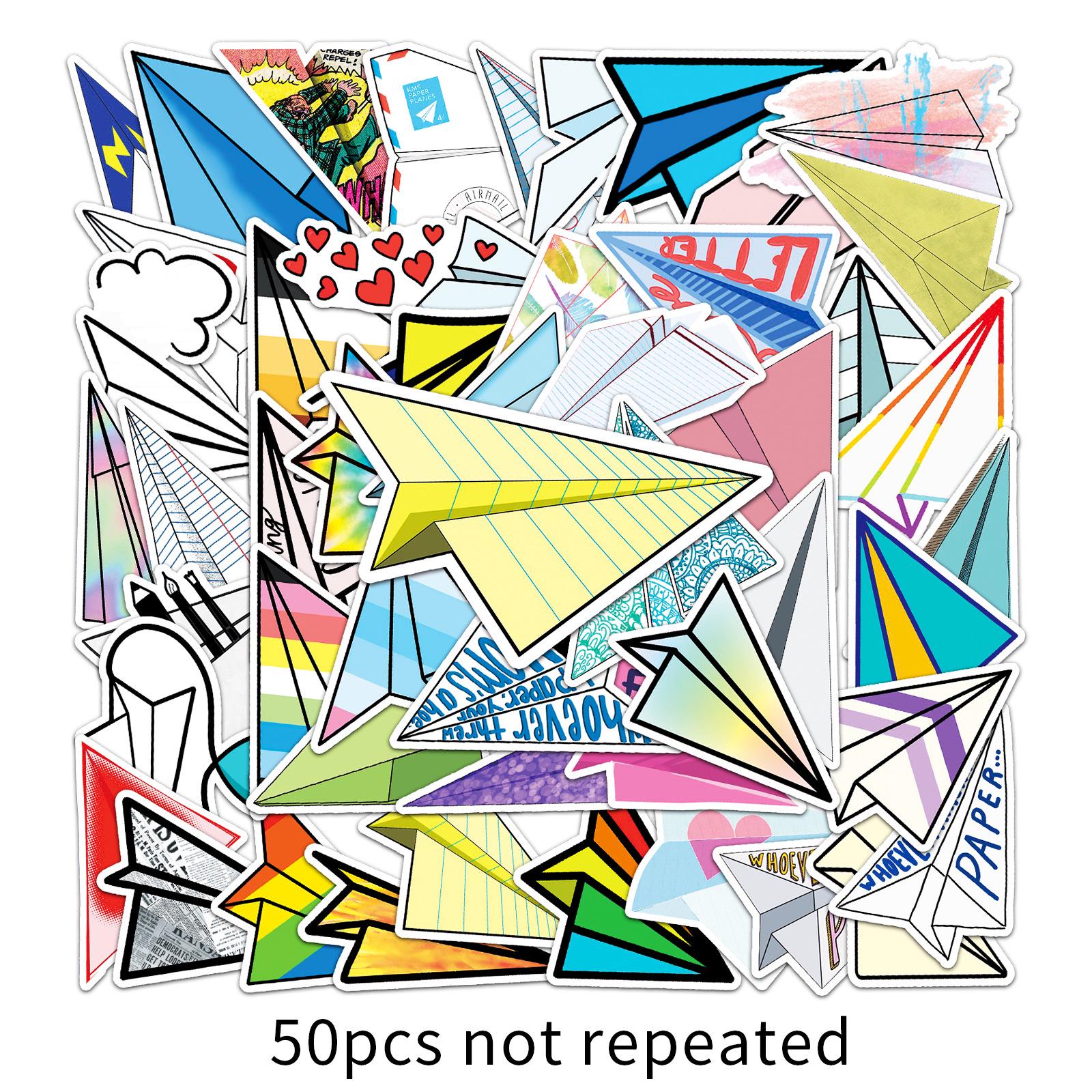 50 Trendy Graffiti Airplane Stickers for Suitcases, Laptops, and Cars