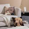 Anime poignant Violet EEvergarden Cushion Cover Pillowcase Short Plush Invisible zipper Room Sofa Cushion Cover