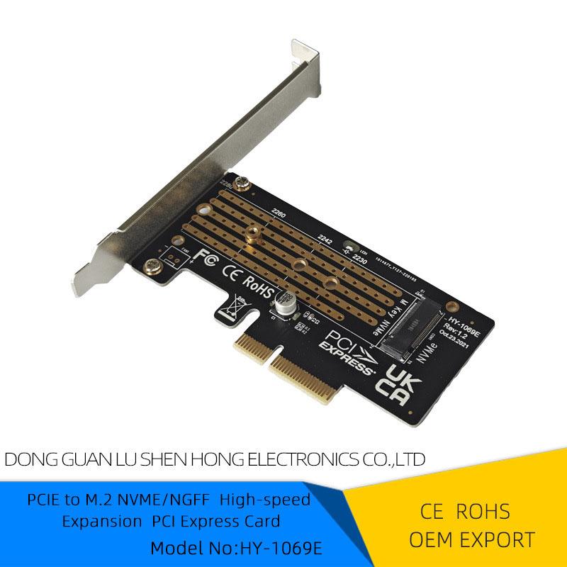 

New 1Pc Dual M.2 PCIe 4.0 Adapter For NVMe/NGFF SSD NVMe (M Key) And SATA (B Key) SSD To PCIe X4 X8 X16 Slot For Desktop PC SK6