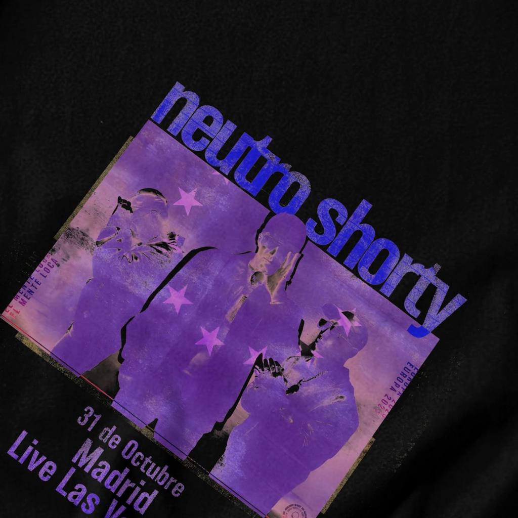 Men T Shirt Rapper Neutro Shorty Album Tour 2025 Merch Vintage Cotton Y2K Graphic Customized Unisex Clothing T Shirts