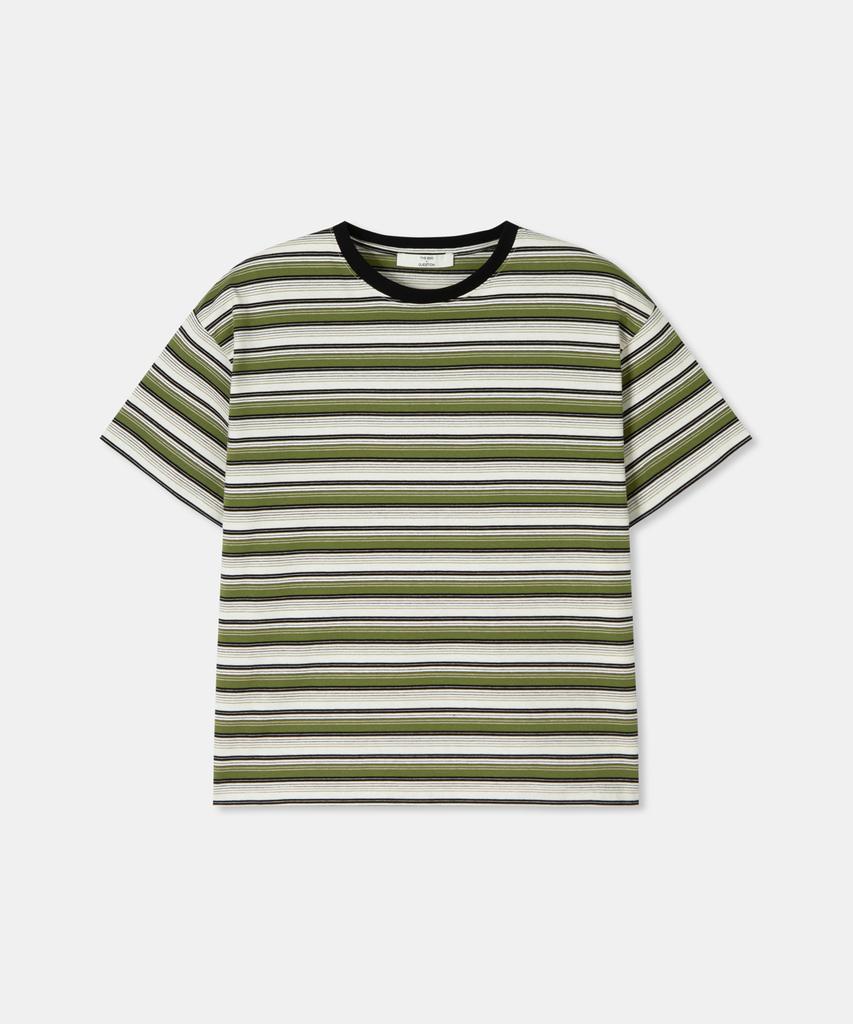 Diaendeukweseucheon Multi Stripe T-Shirt / Khaki