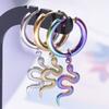 Serpent Snake Charm Earring Stainless Steel Jewelry/Earrings For Women Men Pendant Animal Ear Piercing Hoop Oorbellen Party Girl