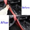 Real Carbon Fiber Interior Gear Shift Panel Side Trim For Toyota Supra A90 19-24