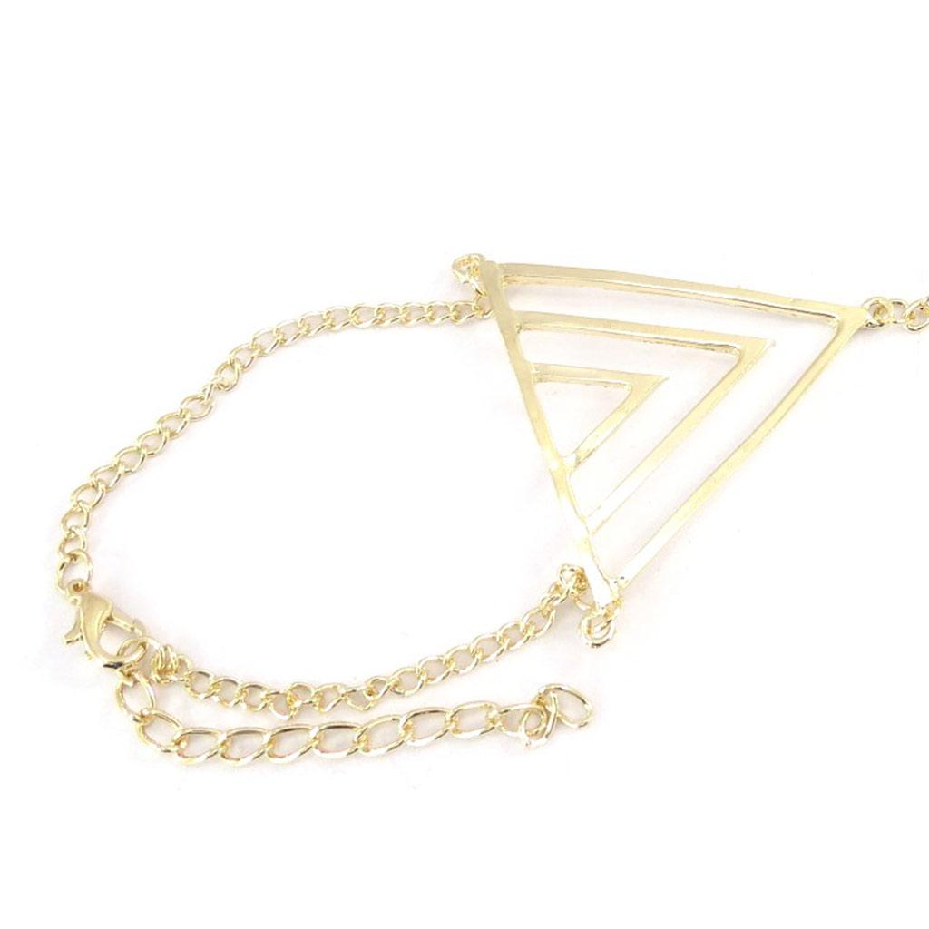 Les Trésors De Lily [J9203] - Gold 'Choreography' Ring Bracelet