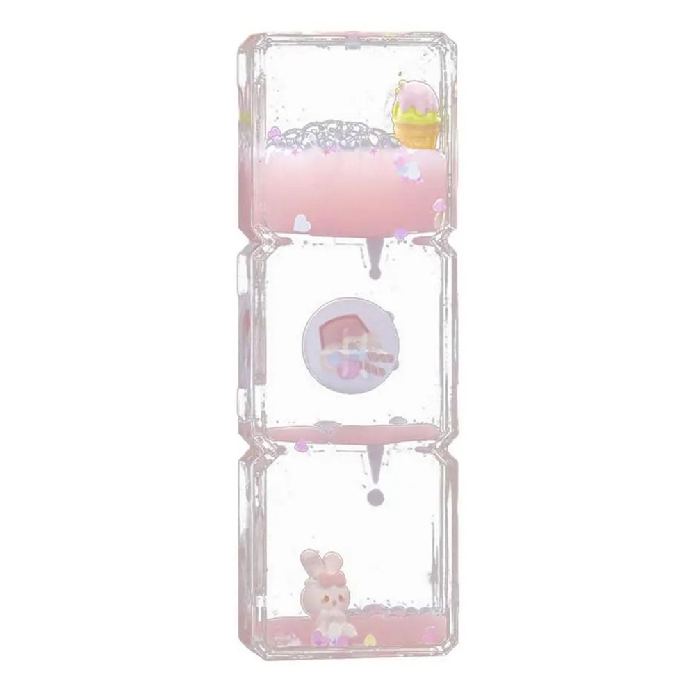 Creative Liquid Hourglass Cute Rabbit Acrylic Desk Decorations Droplet Movement Lightweight Hourglasses Timer Toys