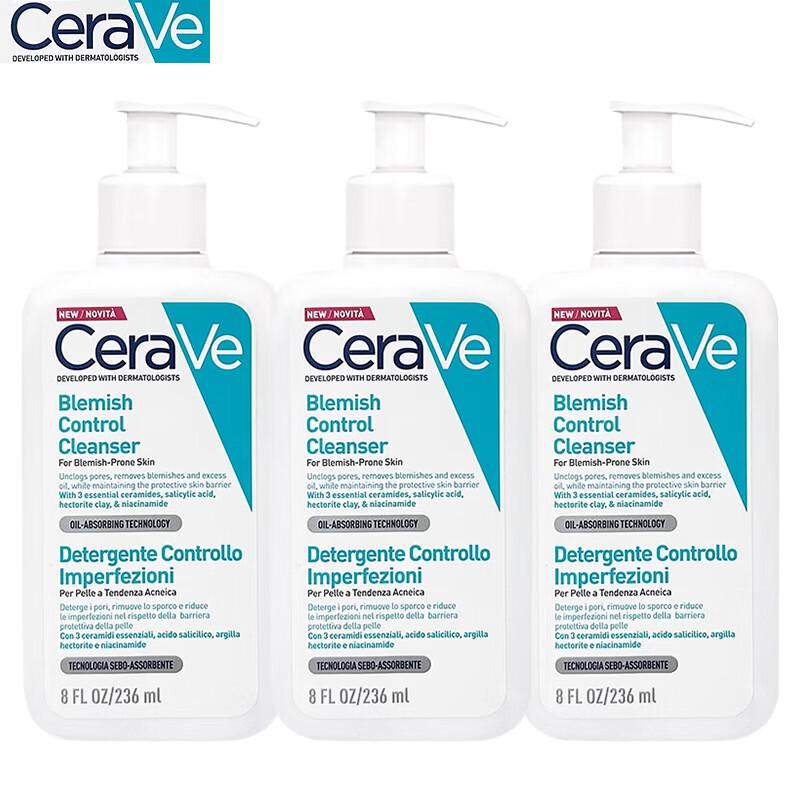 

CeraVe Salicylic Acid Foaming Cleanser (3-Pack)