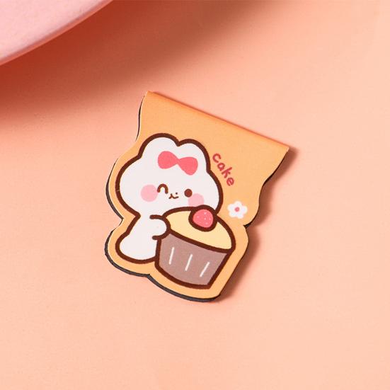 4Pcs Magnetic Bookmarks Thin Double-Sided Cartoon Book Markers Cute Page Holders Compact And Portable Page Holder for Students Reading Book