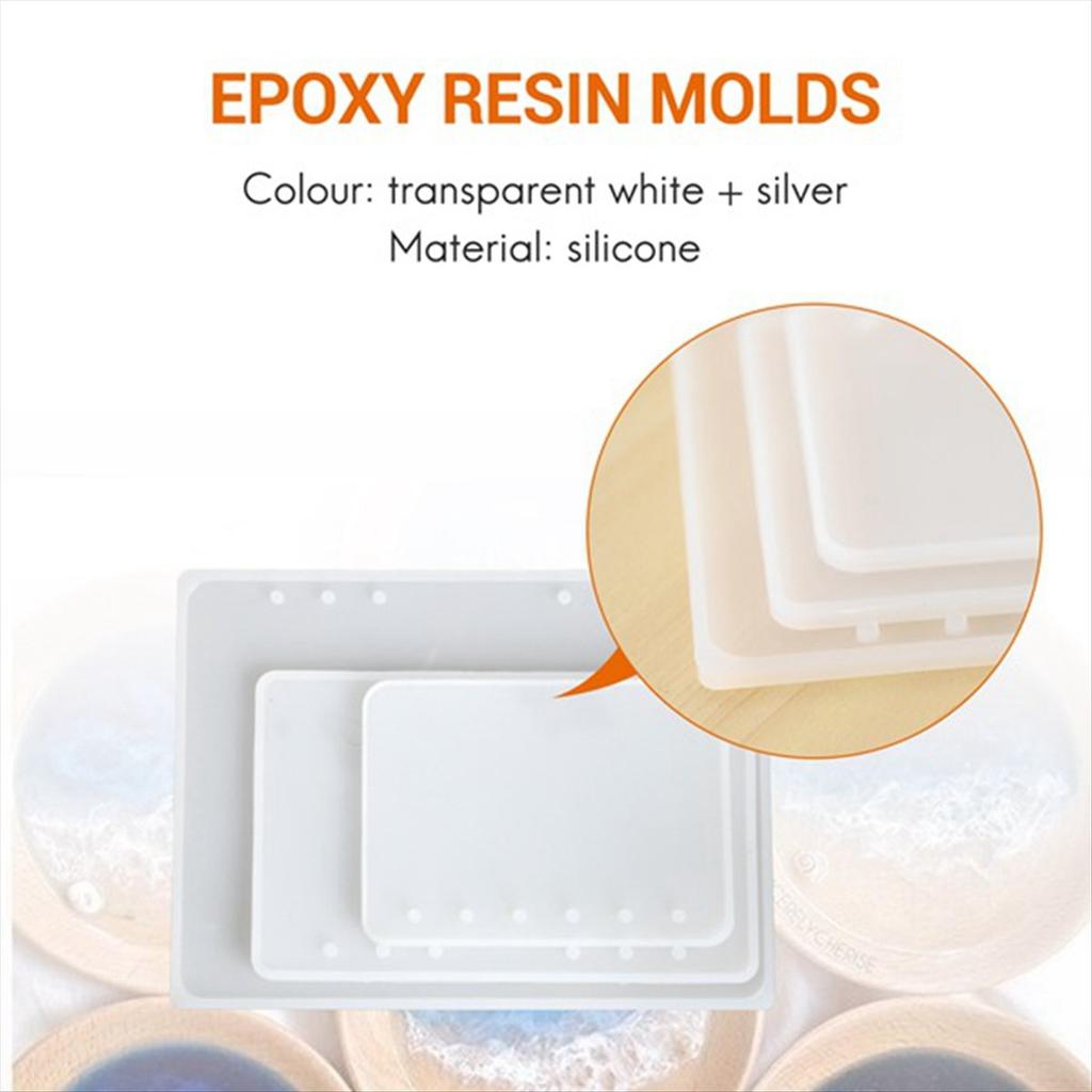 A78U A5 A6 A7 Notebook Cover Resin Mold DIY UV Epoxy Silicone Molds Transparent Book Gift Resin Casting Molds Resin Craft