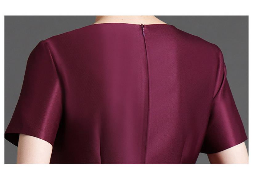 L10486 Spring High-End Plus Size Mother of the Bride A-Line Slimming Dress