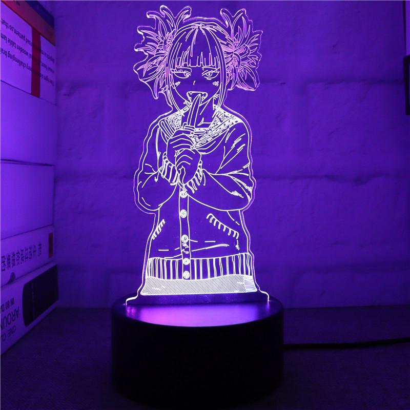 Colorful 3d My Hero Academia Night Light Led Table Lamp For Anime Lovers And Collectors