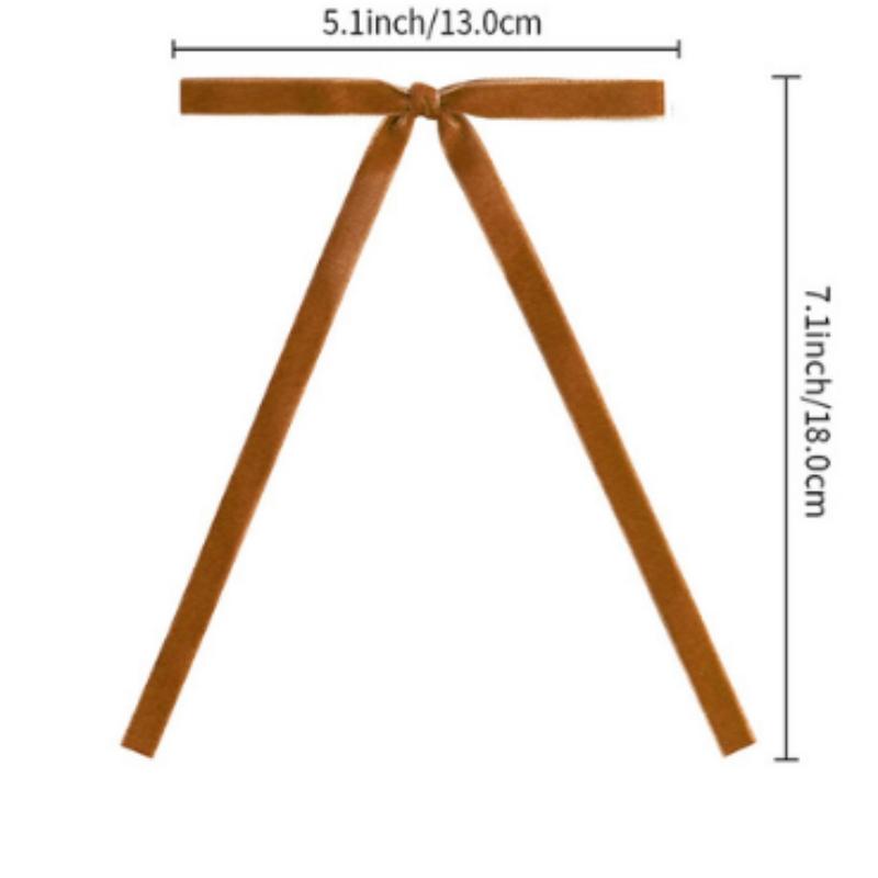 12Pcs Velvet Christmas Bows Rustic Velvet Ribbon Bows Xmas Wreath Gift Bows Decoration For Wedding Holiday Tree Decoration