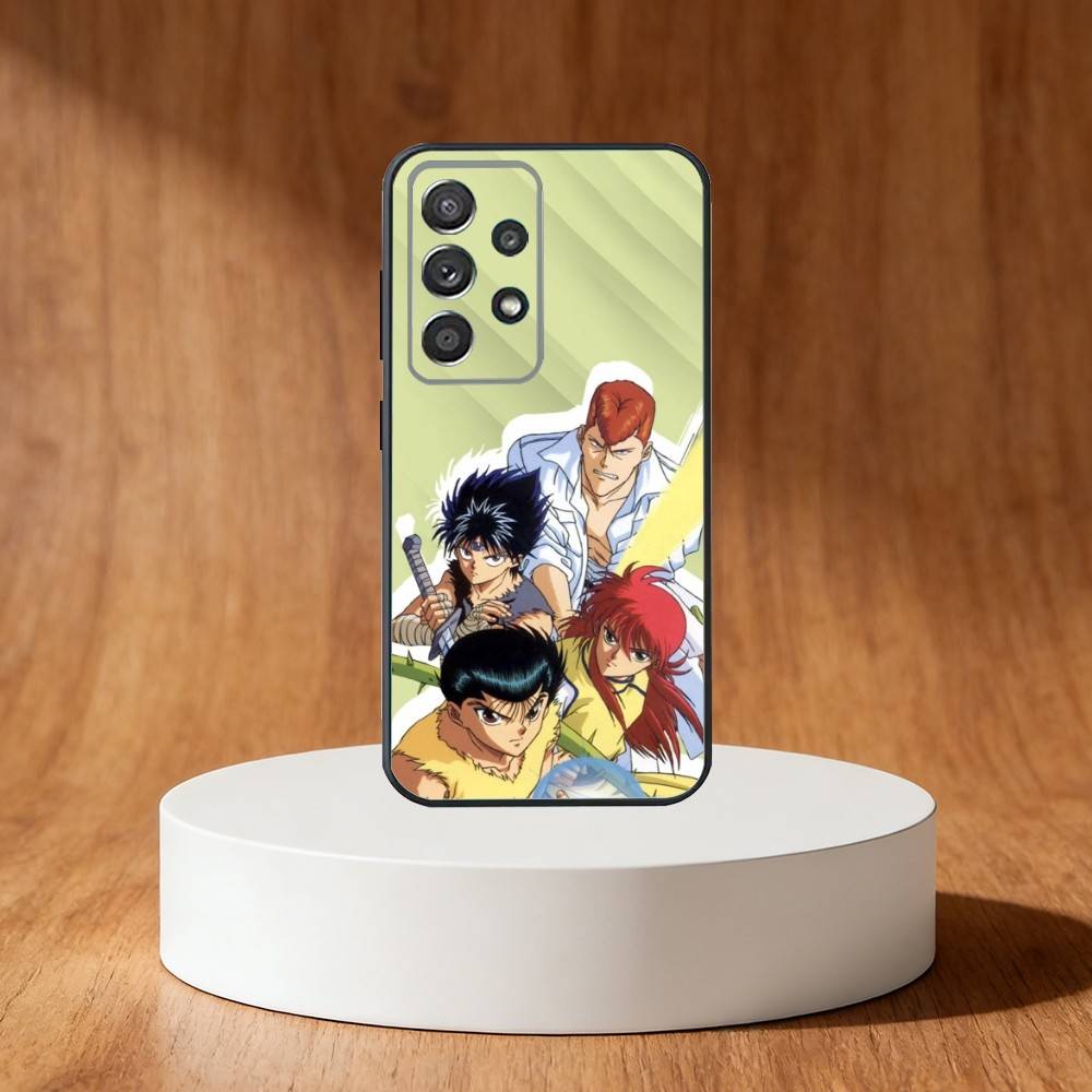 Comics Y-Yu H-HakushoS Phone Case For Samsung S25,S24,S21,S22,S23,S30,Ultra,S20,Plus,Fe,Note,10,9,5G Black Cover