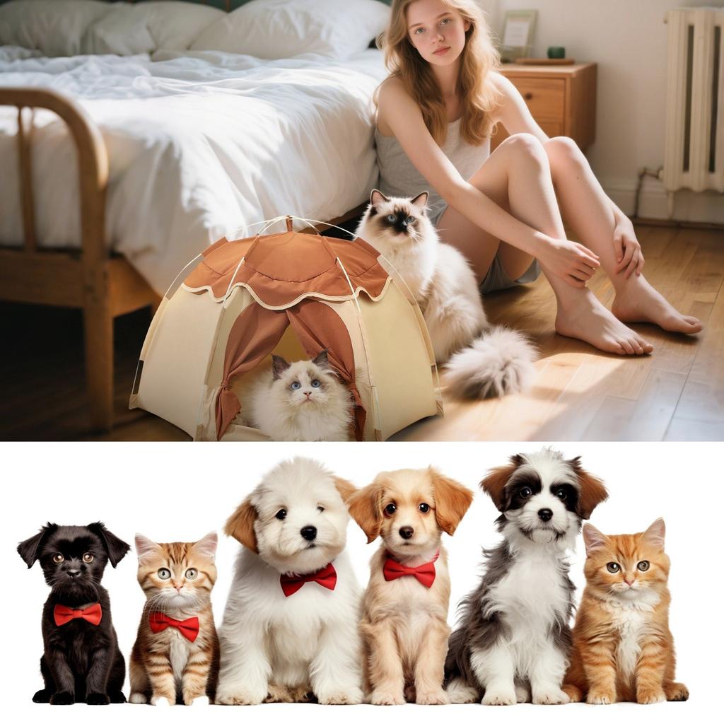 Indoor Tent, Indoor Dog House, Tent For Small Dogs, Cute Cave Dog House For