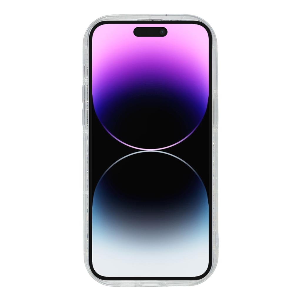 For iPhone 14 Pro Max Case DIY Butterfly Glitter Epoxy Soft TPU Phone Back Cover