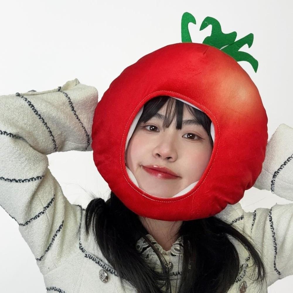 Playful Fruit and Vegetable Hat Thick Pullover Cap Mushroom Nutrition Month Hat  Photography Props