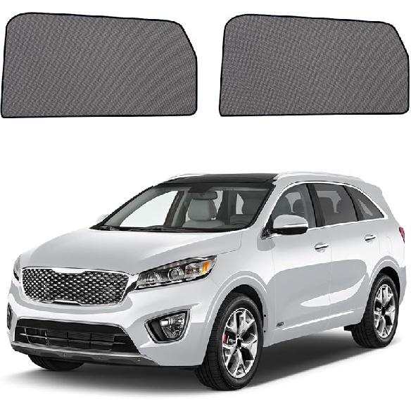 Car Window Shades For -2024 RAV4 Accessories - Rear Side Window Shade For Baby, Breathable Mesh Car Privacy Window Covers, UV Protection And Heat