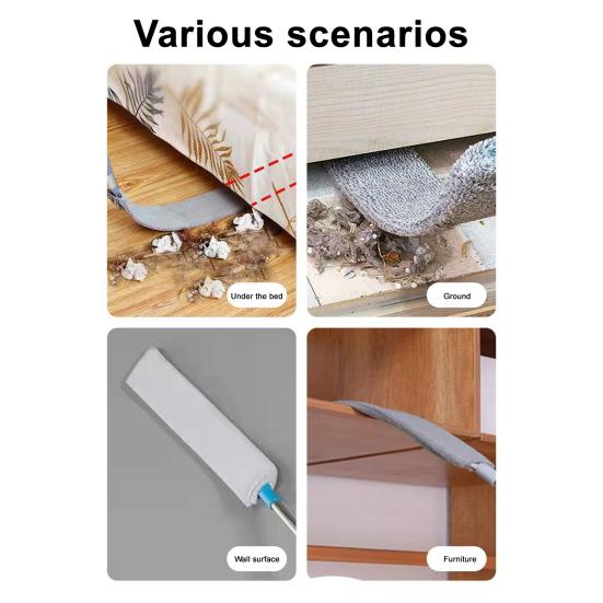 Prachovka s pratelným hadříkem Dlouhá tyč Čistič prachu z peří Nastavitelná rukojeť Štětec na odstraňování prachu ze štěrbin Zatahovací lapač prachu