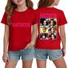 Korean Girl Group Kids Fashion Short Sleeve T-Shirt for Boys and Girls