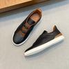 Men's Suede Leather Fashion Sneakers - European Style Casual & Business Shoes