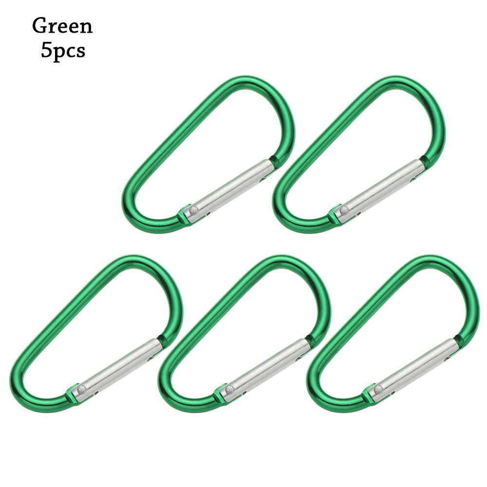 Flerfarget aluminiumsutstyr Legering karabiner Klatreknappspenne nøkkelring Camping Vandring Krok