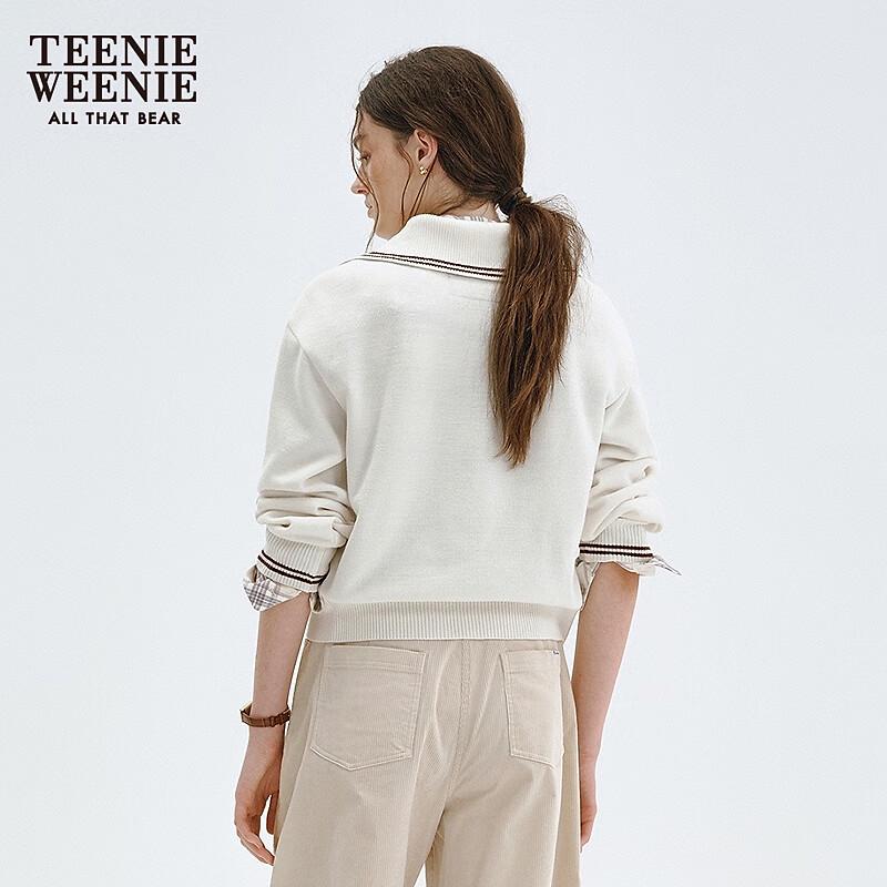 Teenie Weenie Women's Little Bear Polo Collar Sweatshirt