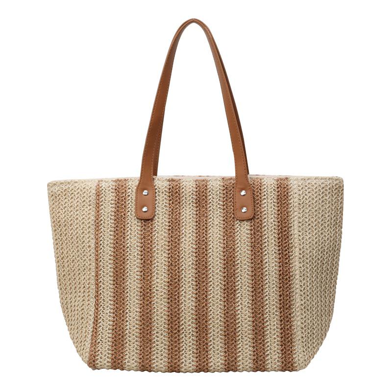 

Женская модная сумочка: 2025 Новая сумка-тоут с цветными блочными полосами через плечо хаки