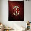 Ac Milan Crest Emblem Threepiece Set 1 Duvet Cover 2 Pillowcase Without Core Bedding Set Duvet Cover And Pillowcase Soft And Comfortable