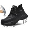 New Couple Safety Shoes Anti-smash Steel Toe Cap Men's Work Boots Men Boots Outdoor Sneakers Puncture-Proof Protective Men Shoes