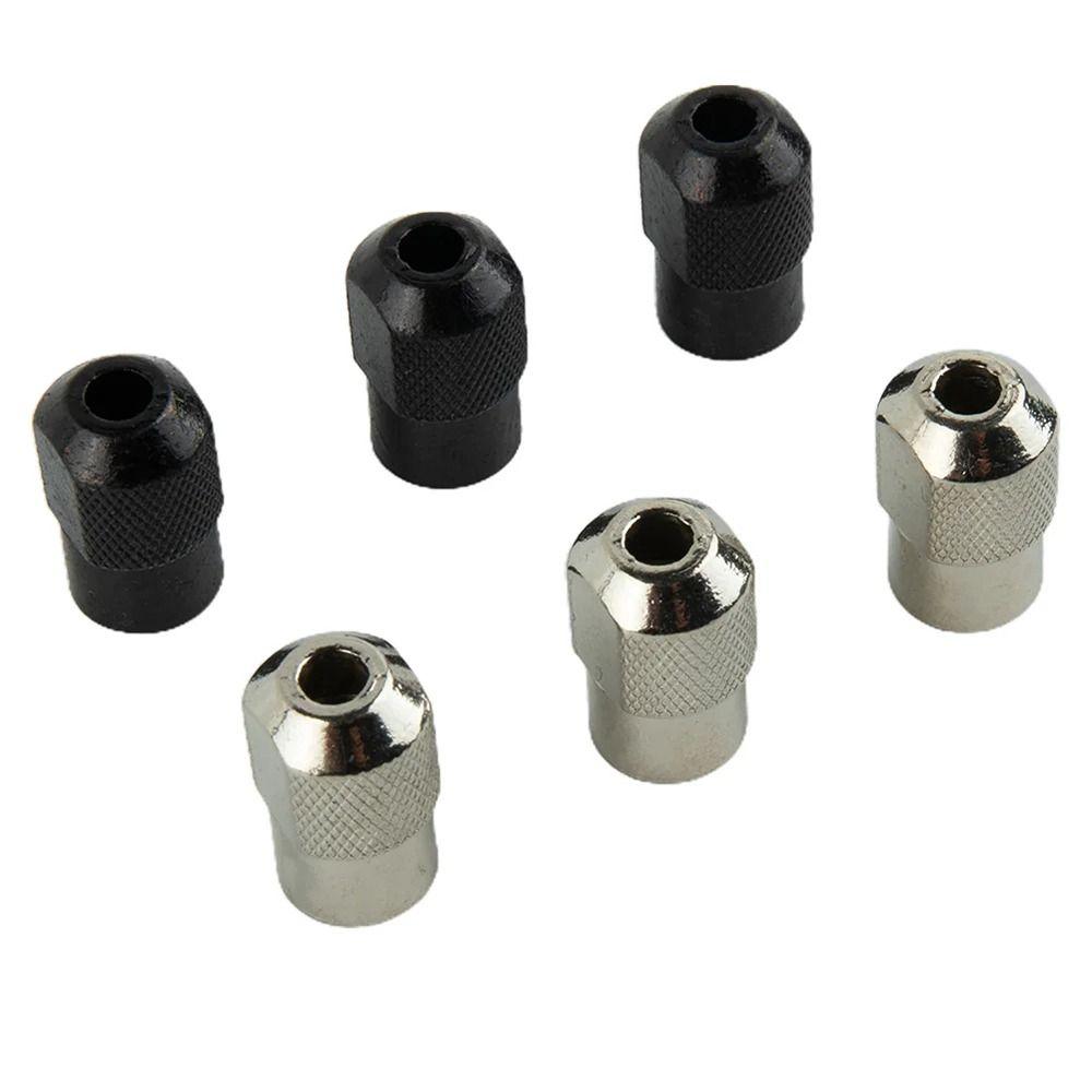 1/5Pcs Diamond Rotary Tools Chuck Nut Silver Black Electric Grinder Accessories Mini Drill Chuck