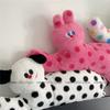 Cartoon Dot Polka Cat Long Plush Cushion For Bedroom Sofa Gift Girls For