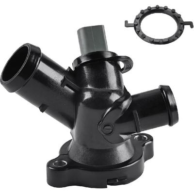 Engine Coolant Thermostat Housing Compatible with Volkswagen Beetle 2006-2014 Golf 2010-2014 Jetta 2005-2014 Passat 2012-2014 Rabbit 2006-2009