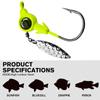 Colored Spinner Big Eye Lead Head Hooks: 3.5g, 5g, 7g, 10g for Fishing