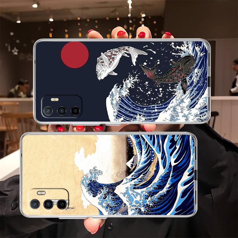 QT21 Great Wave Off Kanagawa New High-End Phone Case for Moto Edge 20 30 S30 40 50 Fusion Plus Pro Lite Neo Ultra G Stylus Play