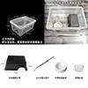 Reptile Habitat Setup Kit Geckos Lizards Frogs Spiders With Hide Shelter Heat Lamp Base ABS Material