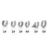 Retro Skull Rose Stainless Steel Clip-On Punk Earrings