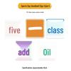 School Sports Ceremony Cheer Handheld Sign Prop with Cat Design