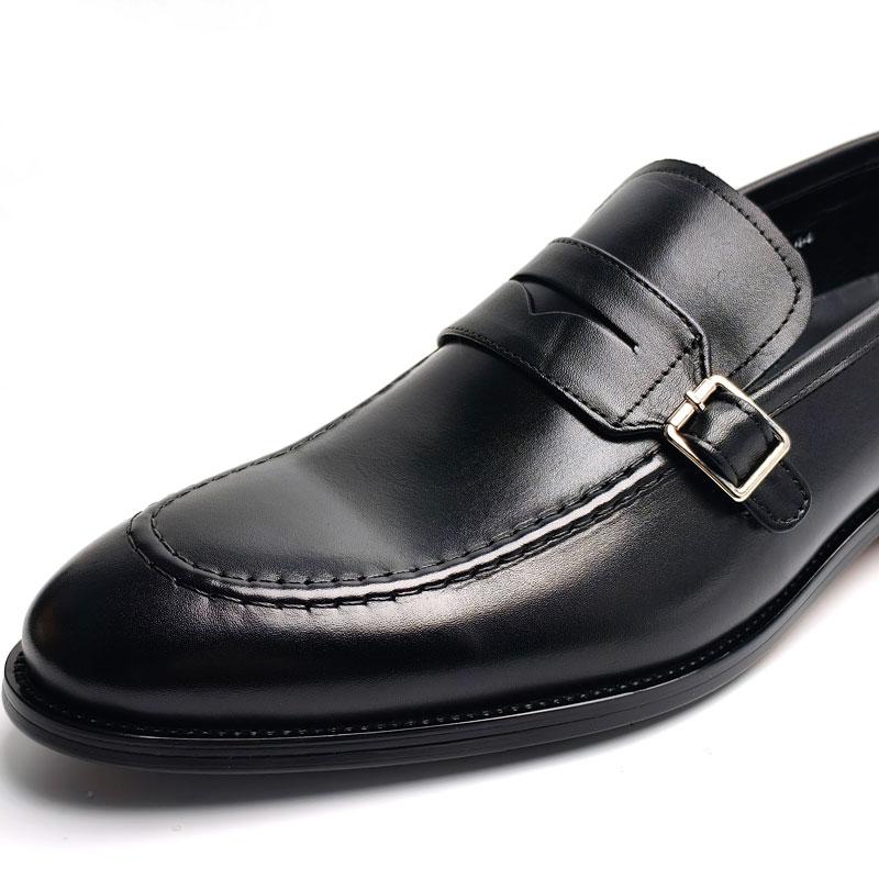 Fashion New Office Men's Casual Shoes Cow Leather High Quality Dress Shoe Elegant Daily Outdoor Wears Fashion Exquisite Dress Shoes Man