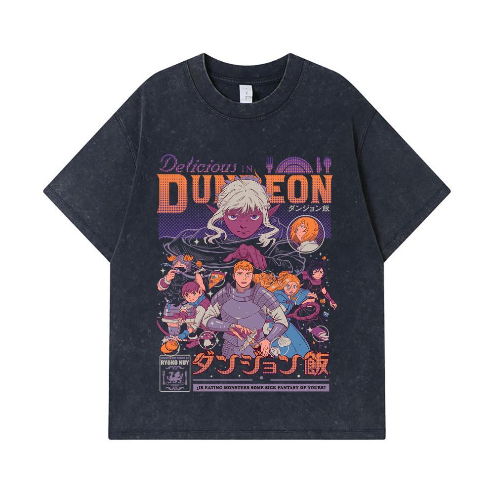 275 GSM Washed T-shirts 100% Cotton Delicious in Dungeon V2 Print Unisex Heavy Cotton T Shirt