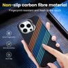 Para Apple 16pro Capa Magnética para Telefone para Apple 15plus Suporte Lente Fibra de Carbono Capa Protetora
