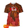 Canada Thema Korte Mouw T-shirt, Esdoornblad Print, True North Strong Free, Casual Kleding