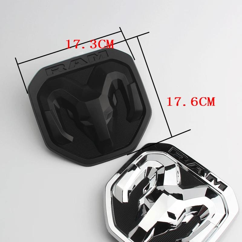 3D Car Rear Logo Emblem for Dodge Ram 1500 2500 2019 Tail Trunk Refitting Badge Sticker Exterior Decoration Auto Emblem U333