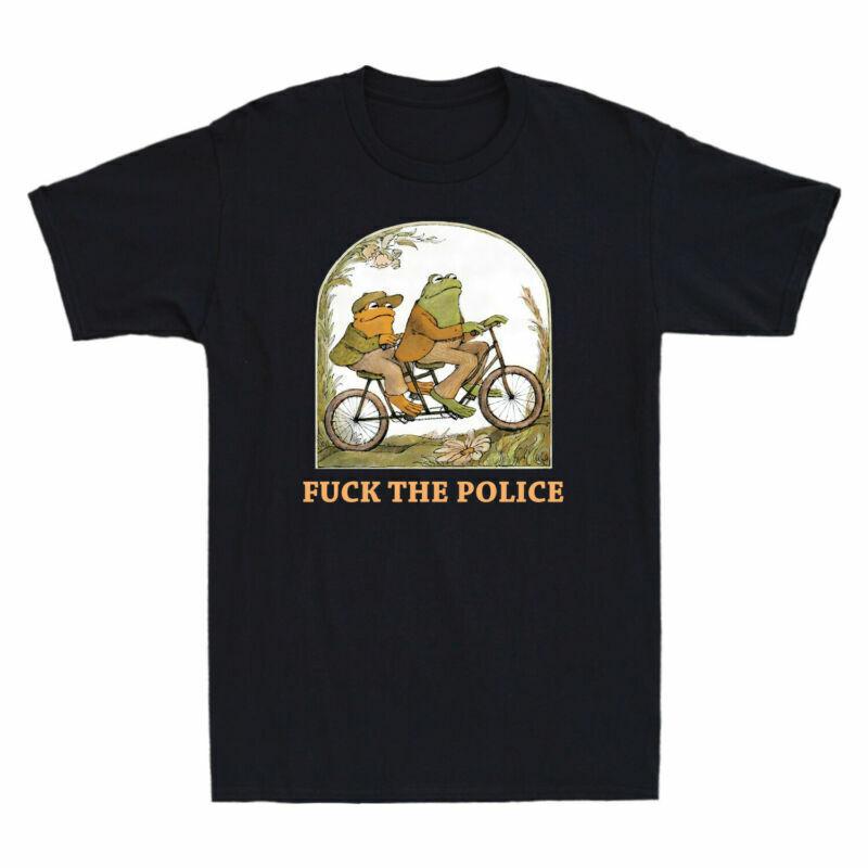The Short Frog Meme Police Toad T-shirt Men s Shirt Funny Sleeve and Cotton Tee Unisex T-Shirt S