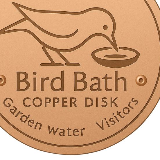 Hummingbird Bath Copper Disk Easy To Use Universal Fit Pure Copper Cleaning Disk with Triple-Point Support