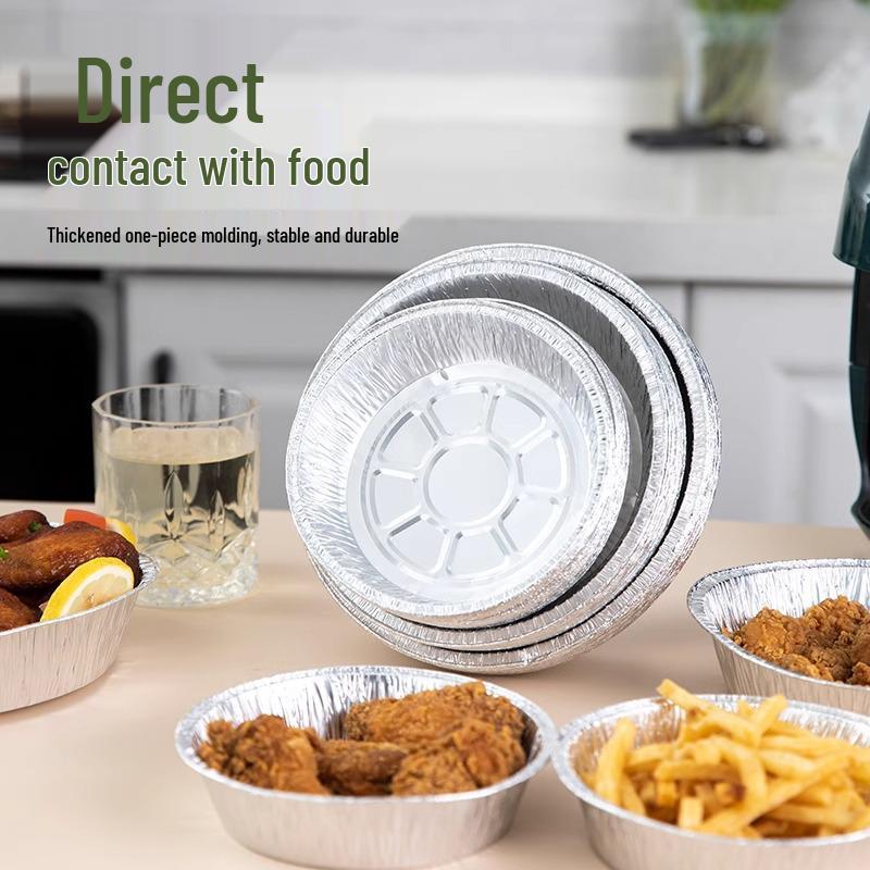 50 Extra Thick 7-inch Aluminum Foil Plates, 18x13.5x4 cm