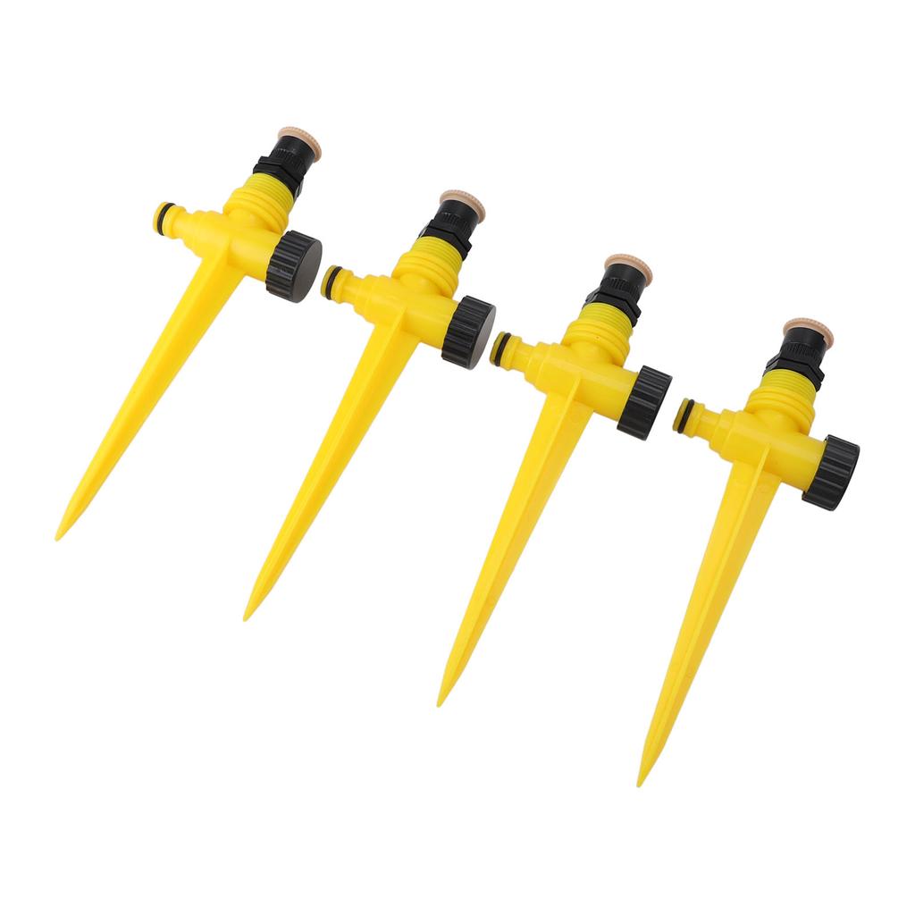 4pcs Garden Sprinklers Professional Efficient 360 Degree Automatic Rotating Lawn Sprinkler for Yard Patio Outdoor Garden