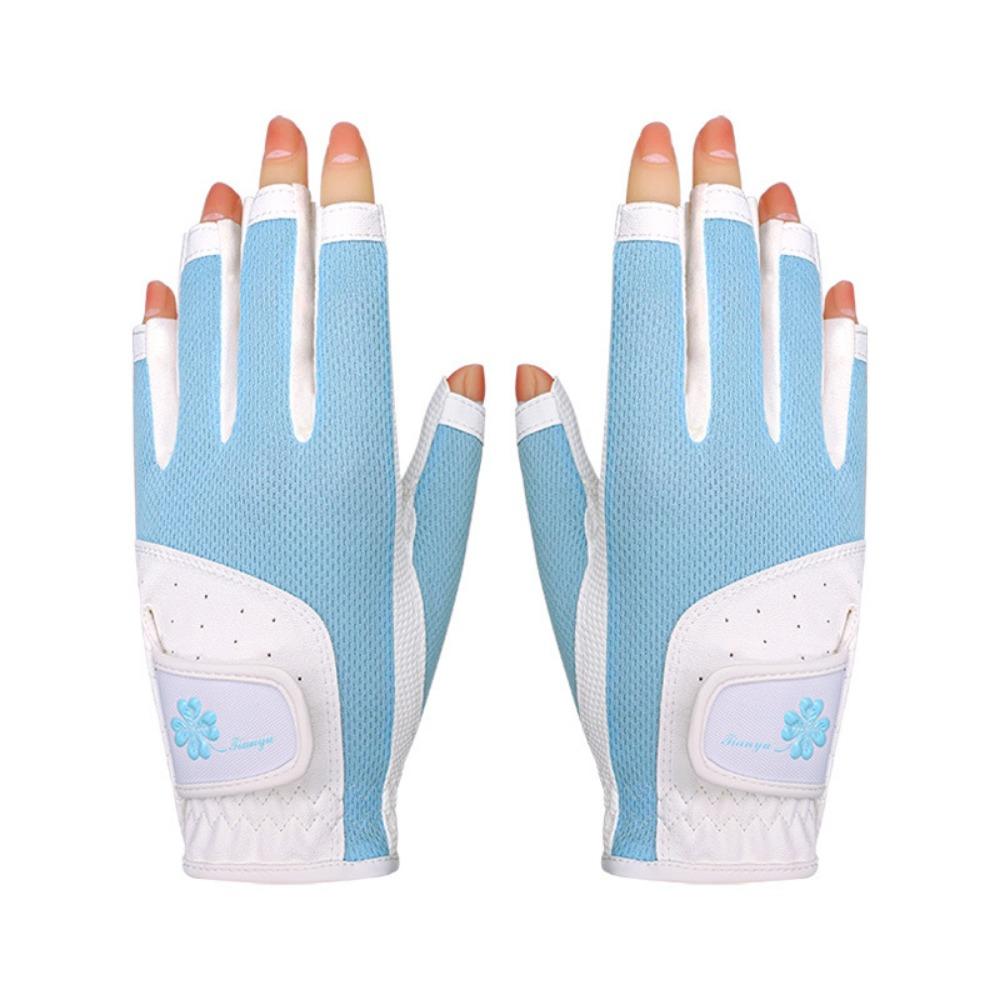 

Женские спортивные перчатки без пальцев Дышащие перчатки для гольфа без пальцев Варежки для гольфа Аксессуары для гольфа 19 синий