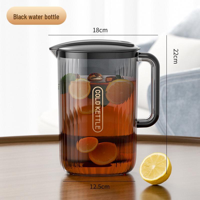 Large Capacity High-Temperature Resistant Plastic Juice and Water Pitcher Set with High Transparency