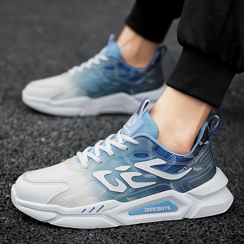 Spring and summer new Korean luminous sports leisure breathable mesh youth lightweight student running shoes 36